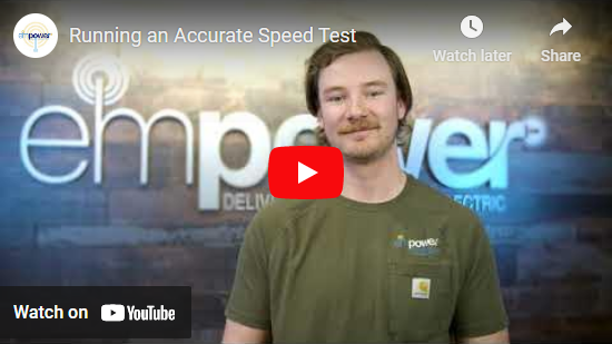 Running an Accurate Speed Test